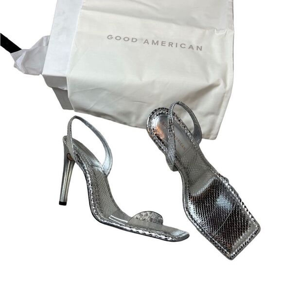 NWT Good American Lucite sandals size 14 - Picture 8 of 8